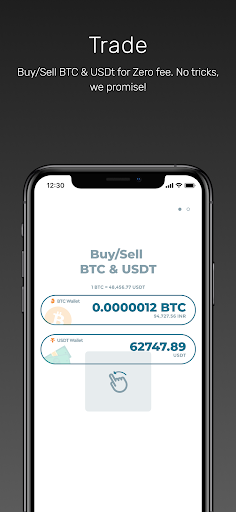 Ninjapay: BTC Trade & Payments Screen 3