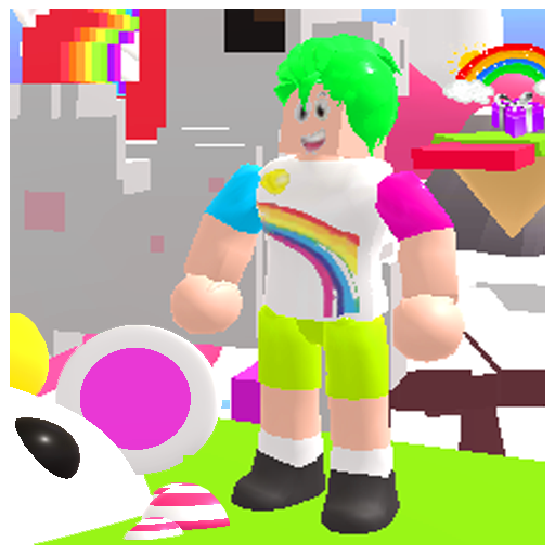 Obby Unicorn Parkour Rainbow