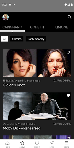 Android application Teatro Stabile Torino screenshort