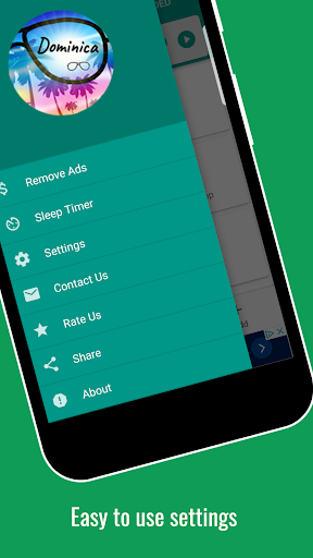 Android application Dominica Radio screenshort