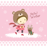 Winter Girl Atom Theme icon