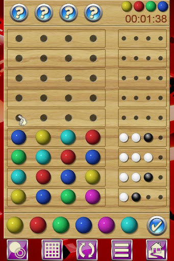 Android application Enigma V+ be a mastermind. screenshort