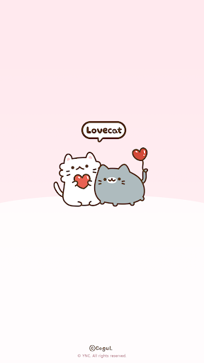 Android application 카카오톡 테마 - 러브캣 : 내 마음을 받아줘 screenshort