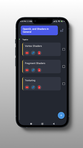 My Plan - resource manager Screen 3