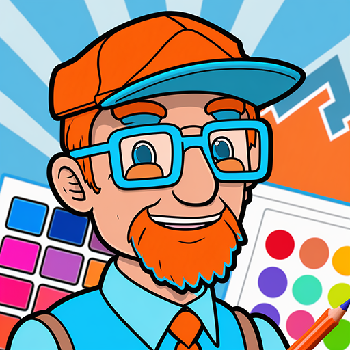 Blippi Coloring Page game