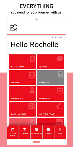 Android application FightClub South Africa screenshort