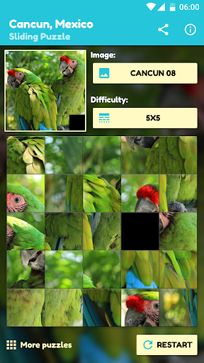 Cancun Sliding Puzzle Screen 3
