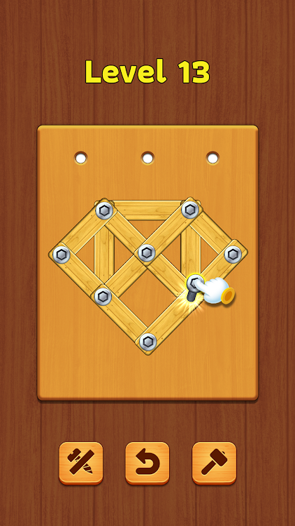 Brain Screw Nuts: Physics Wood - New - (Android)