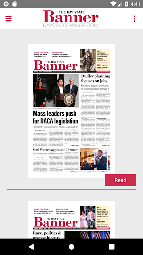 Bay State Banner Newspaper Screen 2