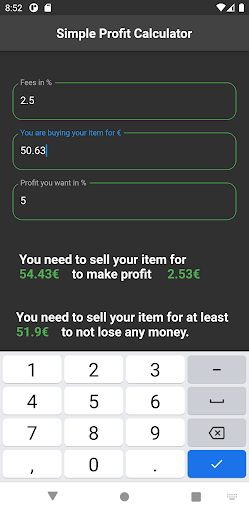 CSGO Trading Calculator Screen 3