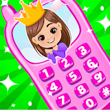 Baby princess phone game icon