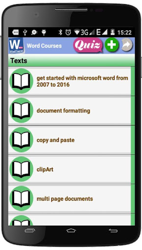 Android application My Word Courses screenshort