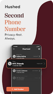 Hushed - 2番目の電話番号