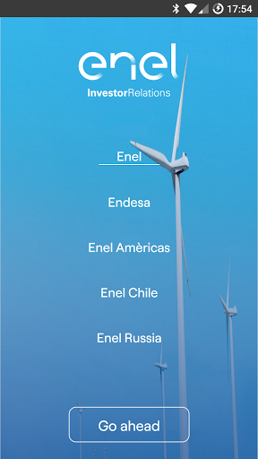 Android application Enel Investor screenshort