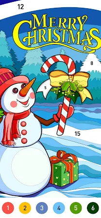Game screenshot Christmas Winter Coloring Book mod apk