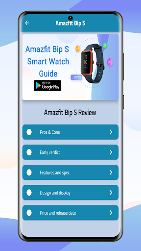 Amazfit Bip S Guide Screen 3