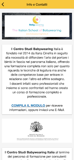 Babywearing Italia Screen 2