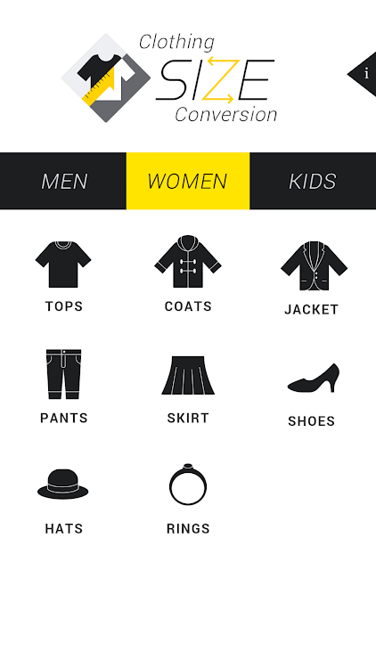 Clothing Size Conversion - 1.0.8 - (Android)