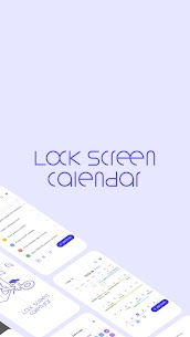 LockScreen Calendar MOD APK (Pro Unlocked) 1