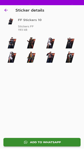 Free FF Stickers Wastickerapps