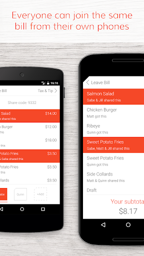 Tab - The simple bill splitter Screen 2