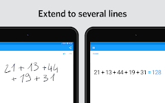 screenshot of MyScript Calculator 2