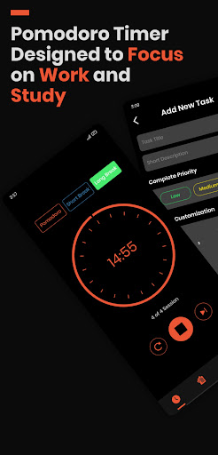 Android application Pomodoro Focus Timer: To-Do screenshort