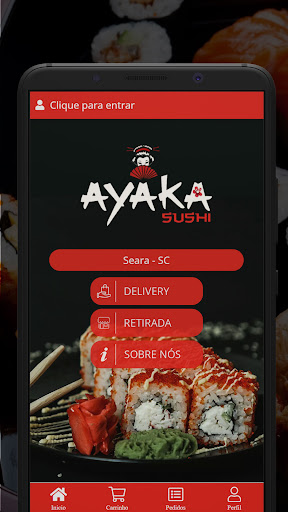 Android application Ayaka Sushi screenshort