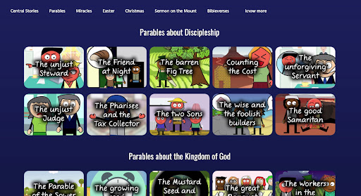Android application Cartoon Bible screenshort