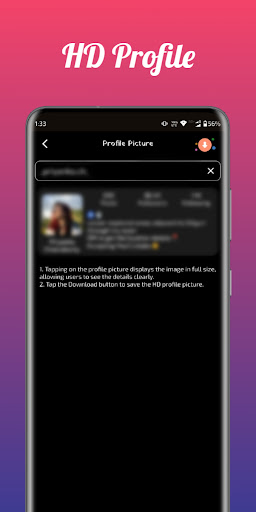 HD Profile Viewer Downloader Screen 3