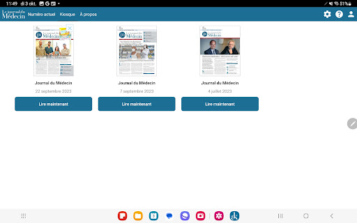 Le journal du médecin Screen 2