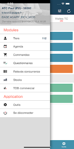Android application ASAP'grc screenshort