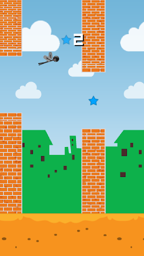 Sketchy Wings Flappy Stickman