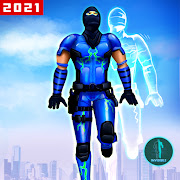Invisible Ninja Rope Hero: Light Speed Robot Games