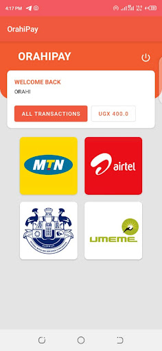 Android application OrahiPay screenshort