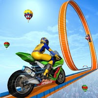 Bike Stunt Games: Spiral Ramp Stunts Game