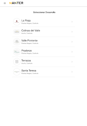 Manter - Control de Calidad Screenshot