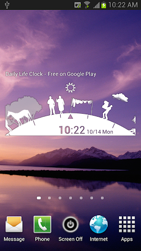 Daily Life Clock Widget Screen 2