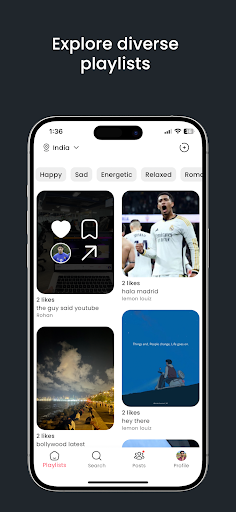 Playday - Playlists & Photos Screen 2