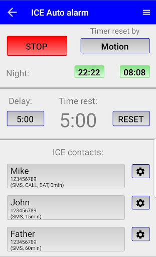 ICE - In Case Of Emergency Screen 3
