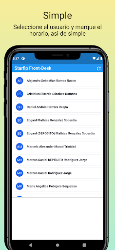 Starfip FrontDesk Screen 2