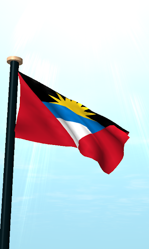 Antigua and Barbuda Flag 3D Screen 2