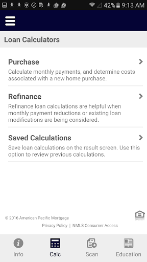 Screenshot of Solano Mortgage