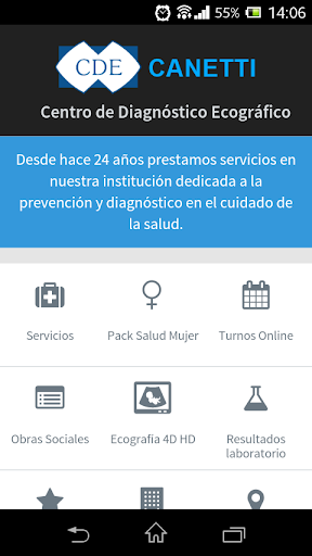 Android application Centro Ecográfico Dr. Canetti screenshort