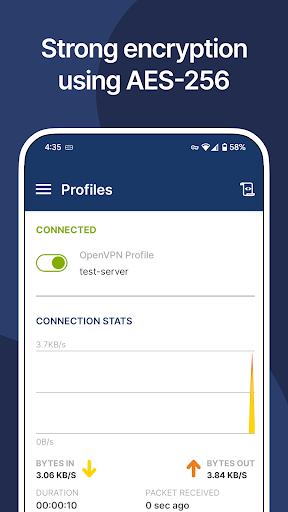 Screenshot of OpenVPN Connect