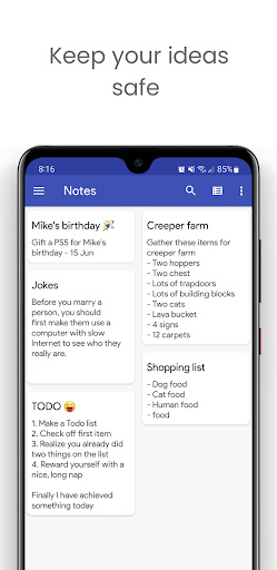 Android application Notes - Keep Your Notes Safe screenshort