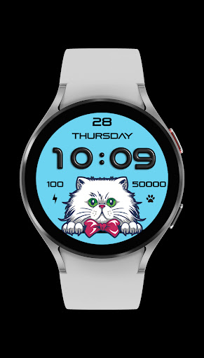 Sweet Cat Digital Watch Face screenshot 22