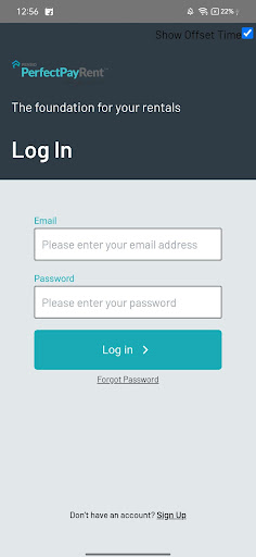 Android application PerfectPayRent screenshort