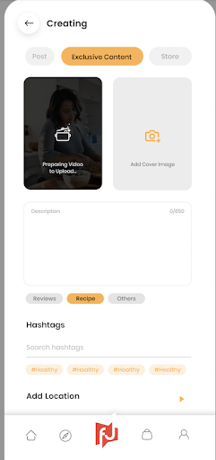 Foodjam: video, shop, earn Screen 3