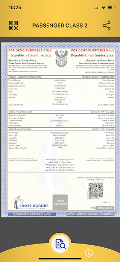 Android application CrossEasy Verifier screenshort